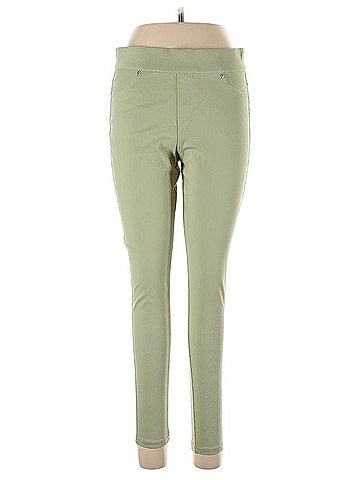 Simply Vera Vera Wang Olive Green Skinny Jeans Jeggings (view 1)