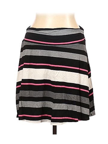 Merona Striped Circle Skirt Casual Skirt (view 1)