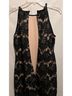 Aqua 100% Polyester Floral Black Cocktail Dress Size 10 - photo 5