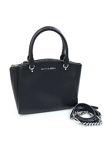 Michael Kors Michael Kors handbag 35H7SE0S1L Black leather shoulder bag with chain strap for women. (view 1)