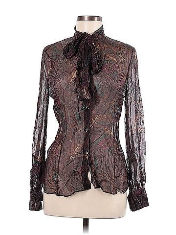 Lafayette 148 New York Lafayette 148 New York Long Sleeve Silk Top (view 1)