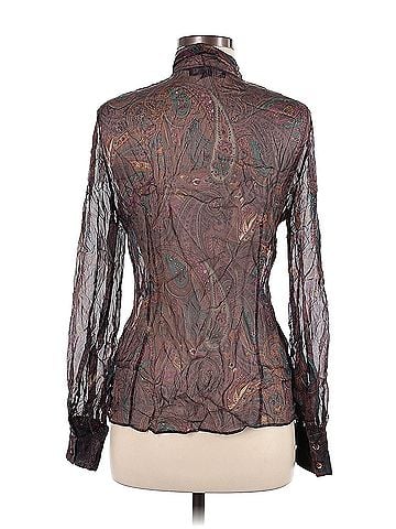 Lafayette 148 New York Lafayette 148 New York Long Sleeve Silk Top (view 2)