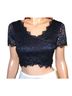 Bebe Leopard Print Black Short Sleeve Blouse Size S - photo 3