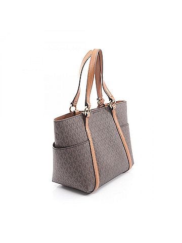 Michael Kors Michael Kors Sullivan Small 2-Way Handbag, Coated Canvas Leather, Women's, Brown, 30T0GNXT0B (view 2)