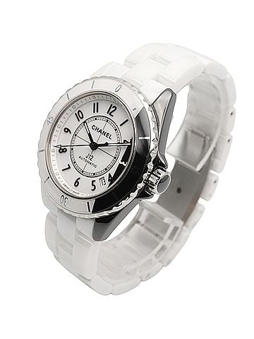 Chanel Chanel J12 Paradox Caliber 12.1 Watch, Ceramic, Men's, White/Black, H6515 (view 2)