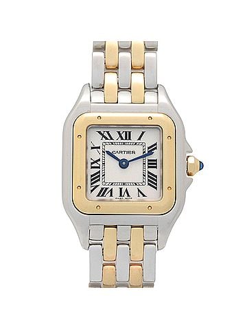 Cartier Cartier Panthère SM 2-Row Watch, 18K (Yellow Gold) Stainless Steel, Ladies, Silver Tone, W2PN0006 (view 1)