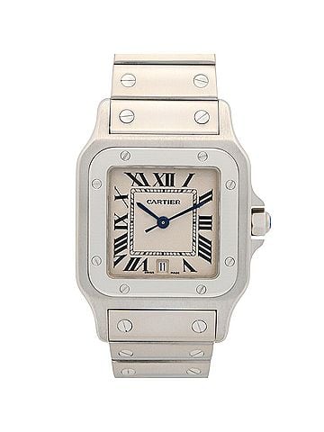 Cartier Cartier Santos Galbee LM Watch, Stainless Steel, Men's, Silver Tone, W20060D6 (view 1)