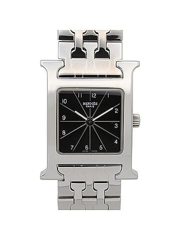 Hermès Hermes H-Watch, Stainless Steel, Women's Watch, Black, HH1.210 (view 1)