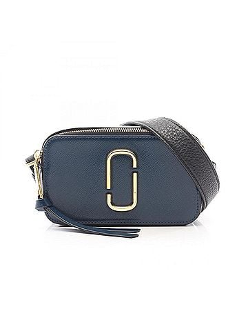 Marc Jacobs Marc Jacobs Snapshot Shoulder Bag/Handbag, Leather, Women's, Navy, Black, Gray (view 1)