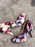 Dream Pairs Floral Multi Color Heels Size 8 - photo 6