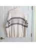 Tahari cowl neck fair isle knit sweater Pullover Sweater - photo 3