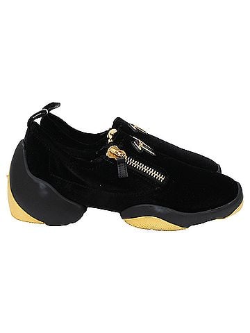 Giuseppe Zanotti Giuseppe Zanotti Light Jump Gruber Sneakers in Black Velvet (view 1)