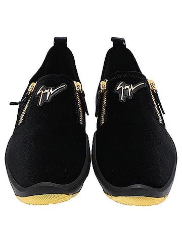 Giuseppe Zanotti Giuseppe Zanotti Light Jump Gruber Sneakers in Black Velvet (view 2)