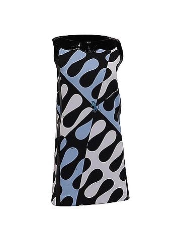 Emilio Pucci Pucci Printed Mini Shift Dress in Multicolor Viscose (view 1)