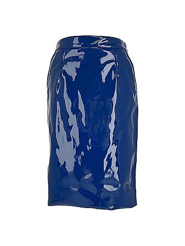 Marc Jacobs Marc by Marc Jacobs Midi Pencil Skirt in Blue Polyurethane (view 1)