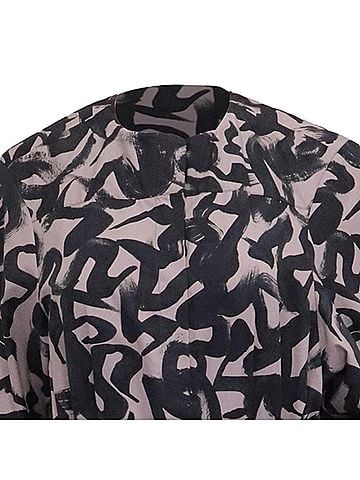 Dries Van Noten Dries Van Noten Printed Long Sleeve Midi Dress in Multicolor Cotton (view 2)