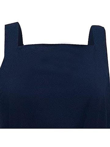 Max Mara Max Mara Leisure Panfilo Midi Dress in Navy Blue Cotton (view 2)