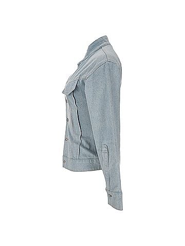 Victoria Beckham Victoria Beckham Sculptural Denim Jacket in Blue Cotton (view 2)