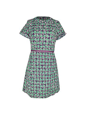 Moschino Boutique Moschino Tweed Mini Dress in Multicolor Wool (view 1)