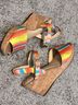 Alex Marie Multi Color Wedges Size 7 1/2 - photo 1