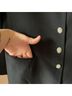 Cache 70% Triacetate 30% Polyester 100% Rayon Solid Black Blazer Size 12 - photo 4