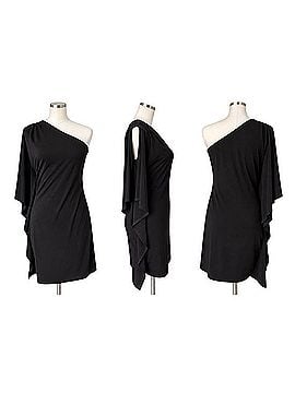 Calvin Klein One Shoulder Draped Cape Sleeve Dress Cocktail Dress (view 1)