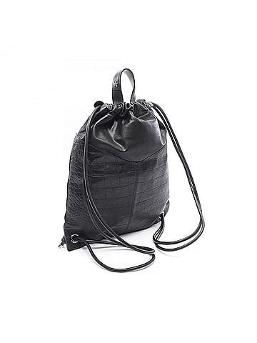 Jimmy Choo Jimmy Choo Marlon Backpack/Handbag, Leather, Women's, Black (view 2)