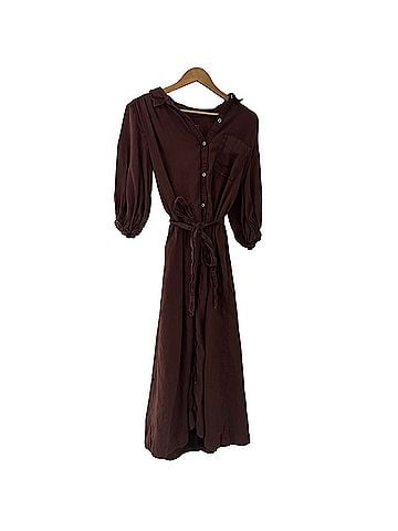Maeve The Mona Linen Shirt Dress from the Maeve collection at Anthropologie in size medium Casual Dress (view 2)