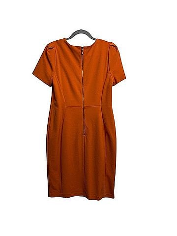 Calvin Klein Faux Suede Pencil Dress Casual Dress (view 2)