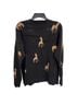 Catherine Malandrino Graphic Black Tan Pullover Sweater Size XL - photo 2