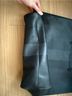 Madewell Black Leather Tote With Center Tonal Stripe Tote - photo 5