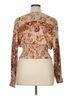 Tiny 100% Rayon Brown Tiny Long Sleeve Blouse Size XL - photo 2