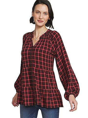 Maurices Long Sleeve Blouse (view 1)