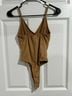 rue21 Tan Suede-Look V-Neck Cami Bodysuit Tank Top - photo 3