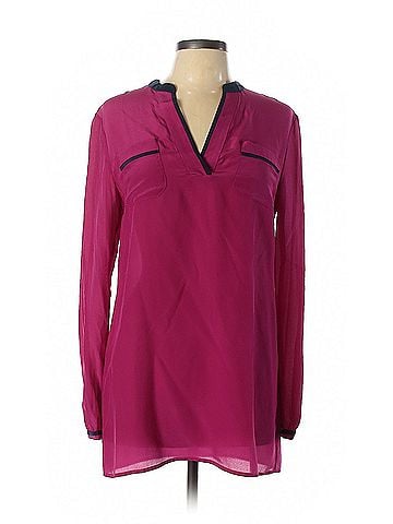 Tory Burch Tory Burch Long Sleeve Silk Top (view 1)