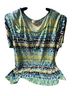 Kasper Print Multi Color Short Sleeve Blouse Size 3X - photo 1