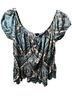 rue21 Floral Multi Color Short Sleeve Blouse Size 2X - photo 1