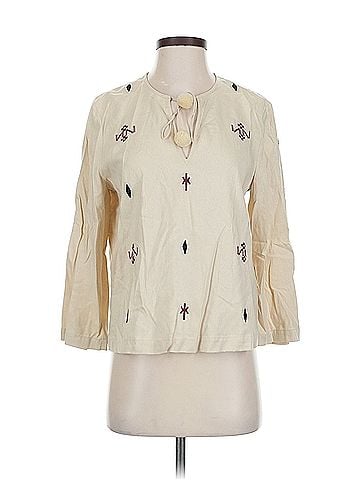 Madewell Madewell 3/4 Sleeve Silk Top (view 1)