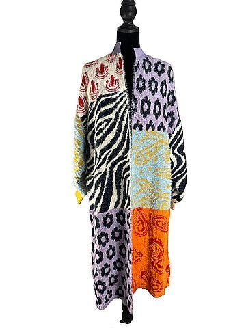 Saachi Soft Multi Pattern Cardigan Cardigan (view 1)