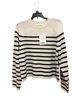 Everlane 100% Cashmere 5% Nylon 1% Elastane Stripes Black White Pullover Sweater Size S - photo 1