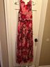 Xscape 100% Polyester Floral Pink Red Cocktail Dress Size 8 - photo 9