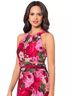 Xscape 100% Polyester Floral Pink Red Cocktail Dress Size 8 - photo 4