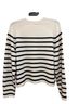 Everlane 100% Cashmere 5% Nylon 1% Elastane Stripes Black White Pullover Sweater Size S - photo 2