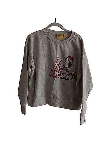 Anthropologie Kera Till x Maeve Peanuts Snoopy Christmas Tree Sweatshirt Sweatshirt (view 1)