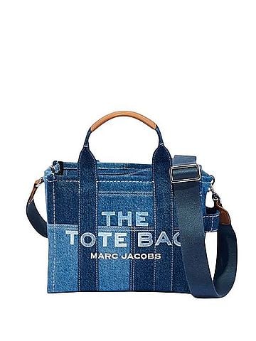 Marc Jacobs Denim Patchwork Small Tote Bag Tote (view 1)
