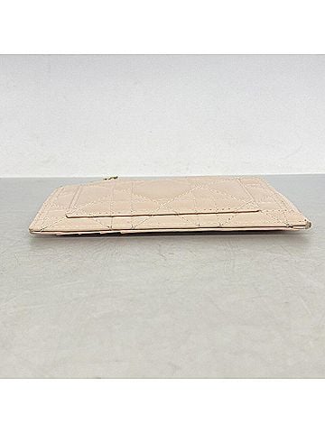 Christian Dior Christian Dior Wallet/Coin Case, Cannage Leather, Pink Champagne, Women's (view 2)