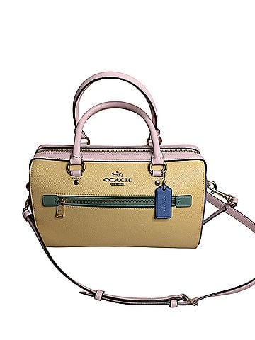 Coach Rowan Colorblock Leather Satchel (view 1)