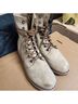 Manchester 100% Leather White Ankle Boots Size 9 - photo 6