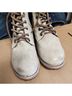 Manchester 100% Leather White Ankle Boots Size 9 - photo 4