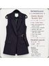 Anthropologie 63% Polyester 34% Viscose 3% Elastane 100% Acetate Stripes Blue Burgundy Blazer Size XS - photo 7